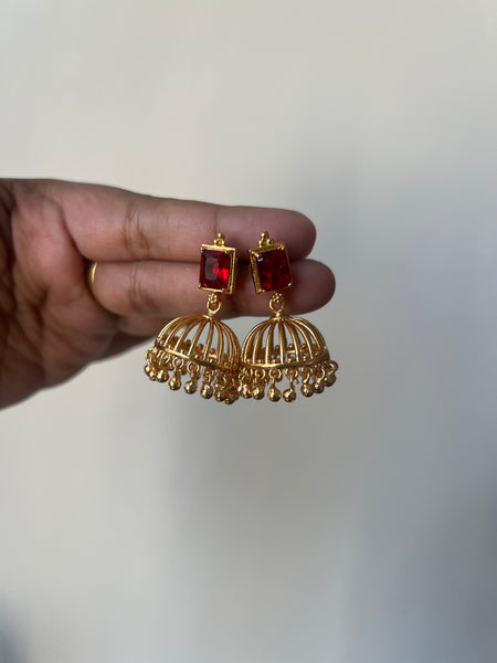 Budget cutwork Jhumkas