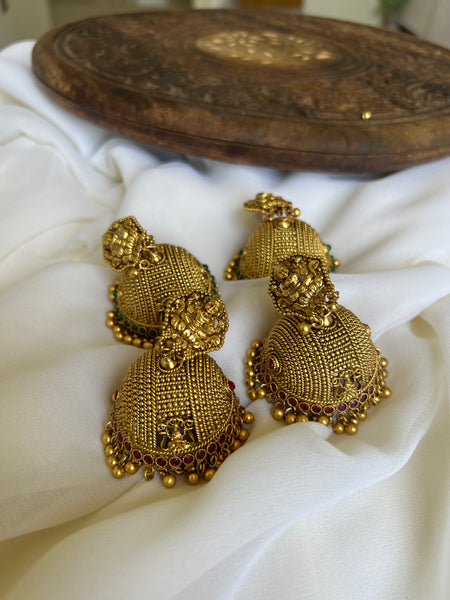 Antique Lakshmi Jhumkas
