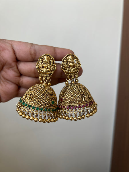 Antique Lakshmi Jhumkas