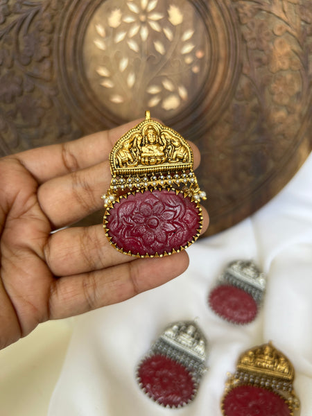 Carved stone Temple studs