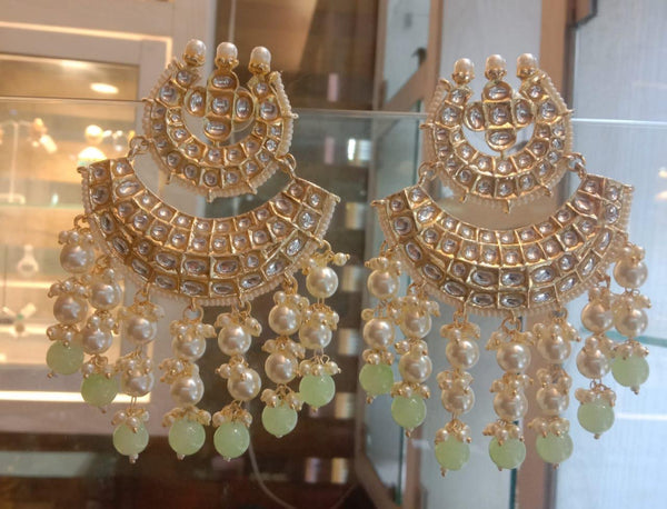 Double Chaand pearl Balis