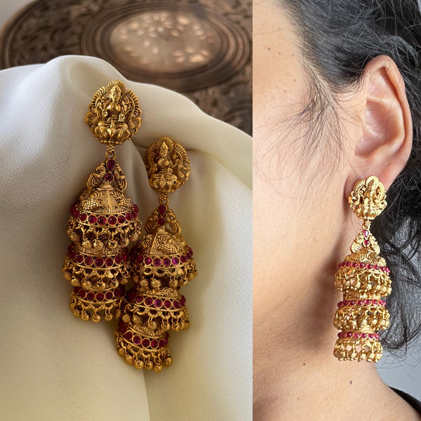 Lakshmy layered jhumkas