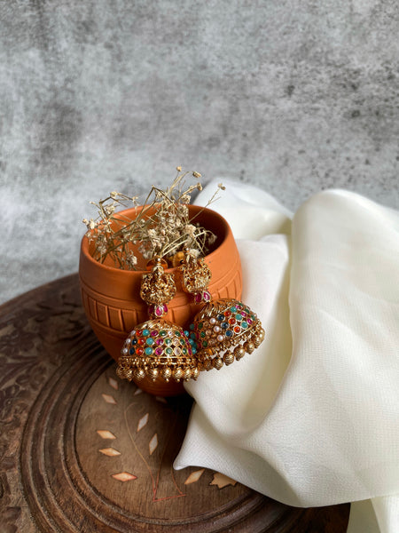 Lakshmi kemp jhumkas