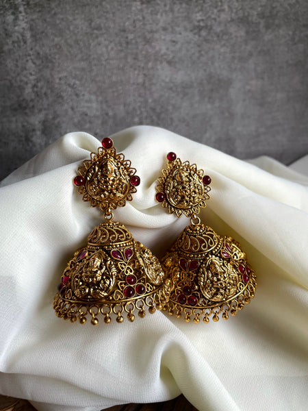 Jumbo Lakshmi jhumkas