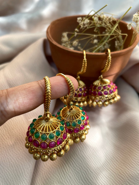 Traditional hook Jhumkas