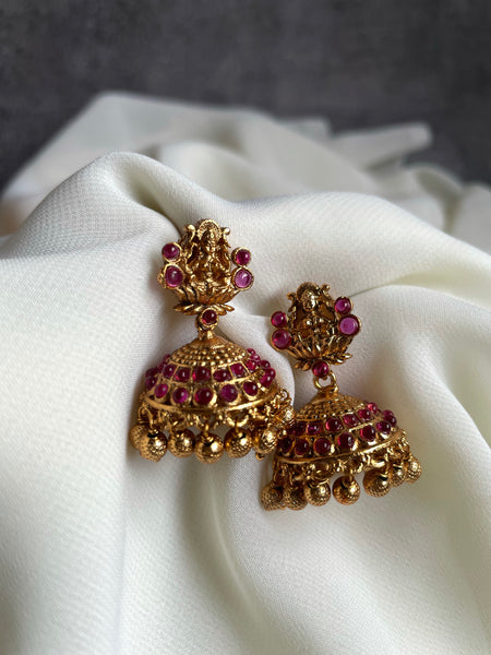 Tiny Lakshmi Jhumkas