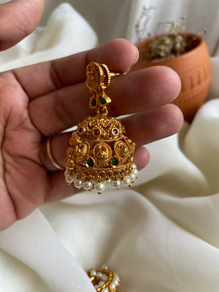 Lakshmi peacock jhumkas