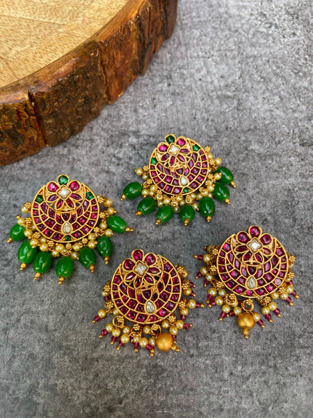 Original kemp onyx bead studs