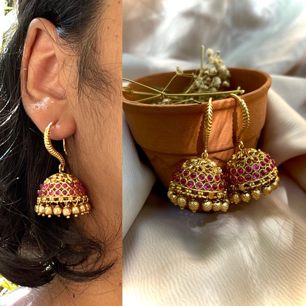 Traditional hook Jhumkas