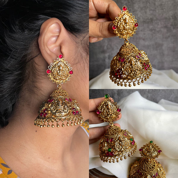 Jumbo Lakshmi jhumkas