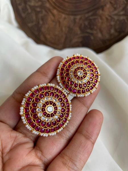 Kemp chakra studs and Jhumkas