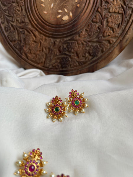 Kemp Pearl chakra studs