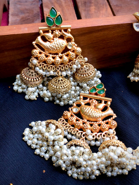 Madhubani Bali Jhumkas (2 colors)