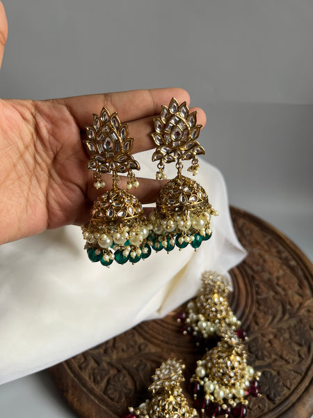 Polki look alike statement jhumkas