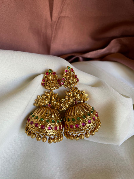Bridal Lakshmi jhumkas