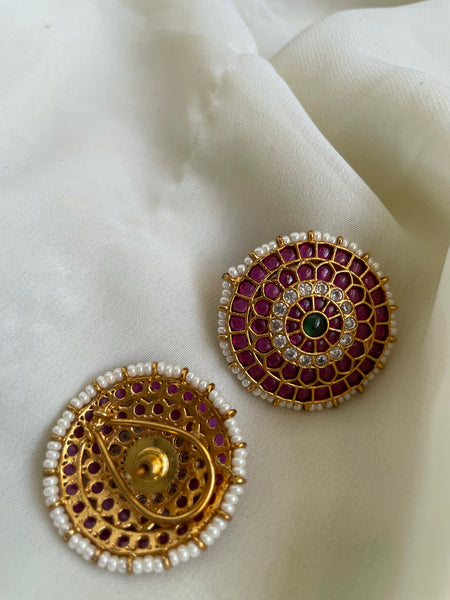 Kemp chakra studs and Jhumkas