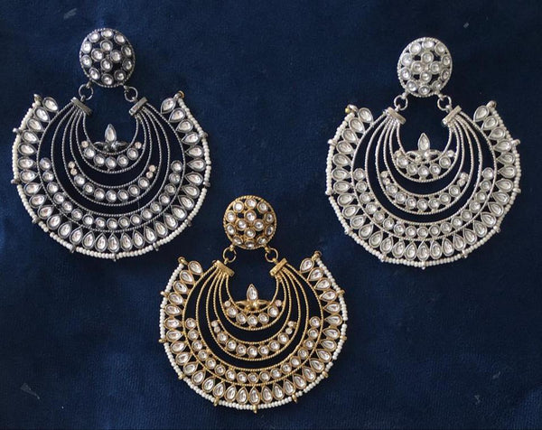 Mayaa- oversized Chaandbalis ( 3 finish options)