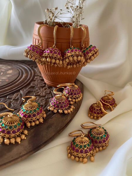 Traditional hook Jhumkas