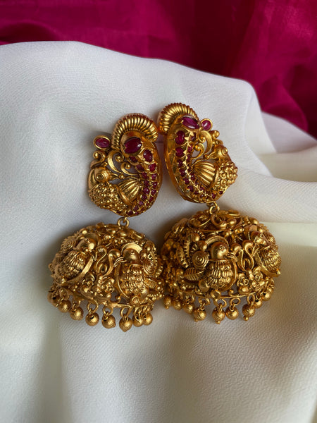 Mayoora temple Jhumkas