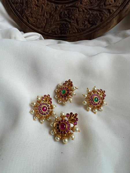 Kemp Pearl chakra studs