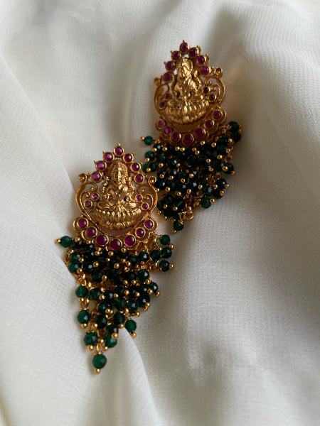 Jumbo Lakshmi cluster bead studs