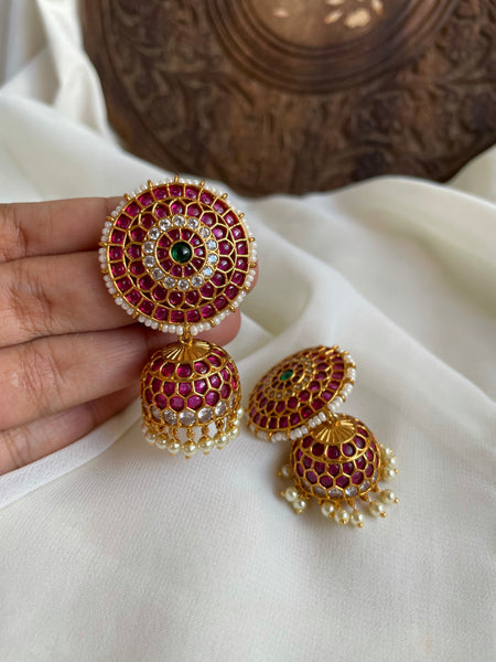 Kemp chakra studs and Jhumkas