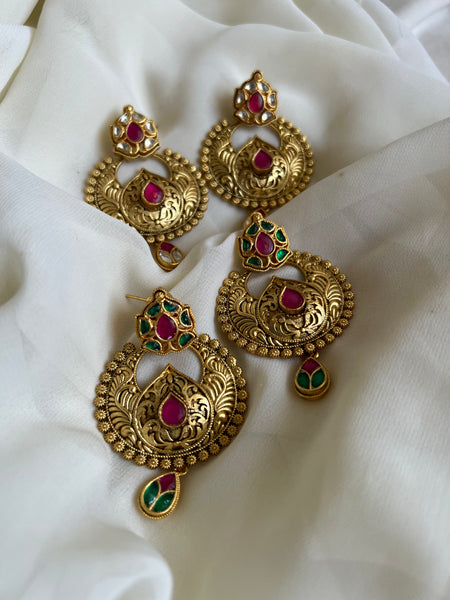 Kundan antique Chaandbalis