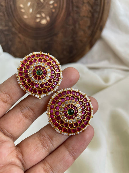Kemp chakra studs and Jhumkas