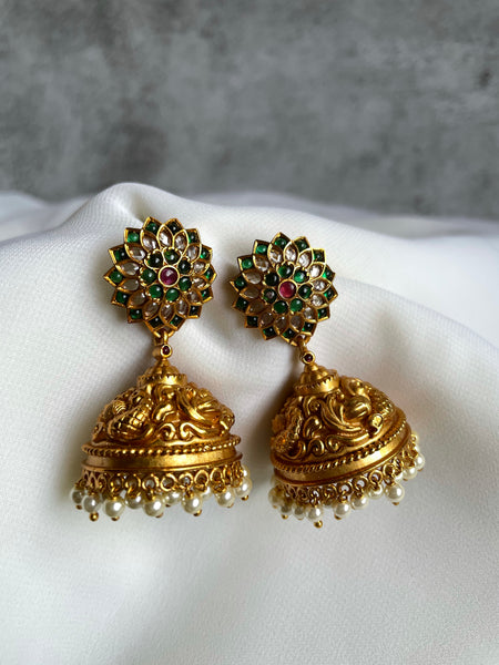 Kemp flower Nagas Jhumkas - 4 Colors