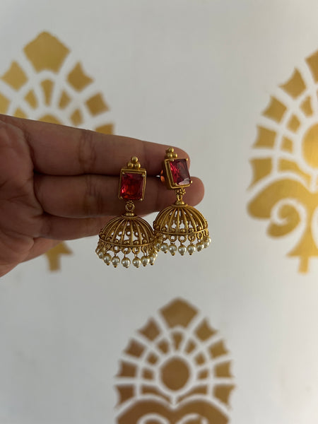Budget cutwork Jhumkas