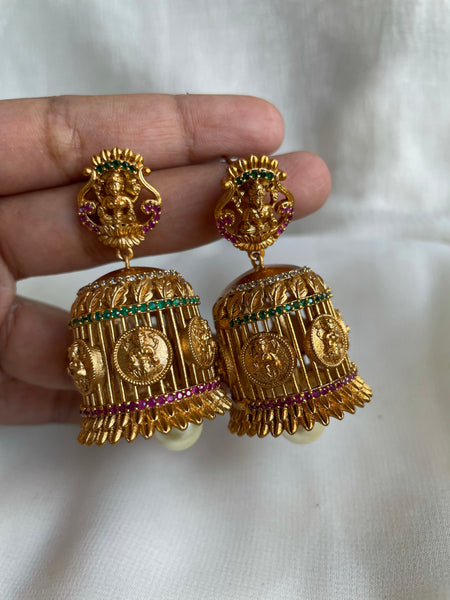 Lakshmi cutwork jhumkas
