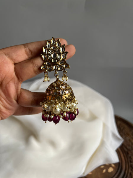 Polki look alike statement jhumkas