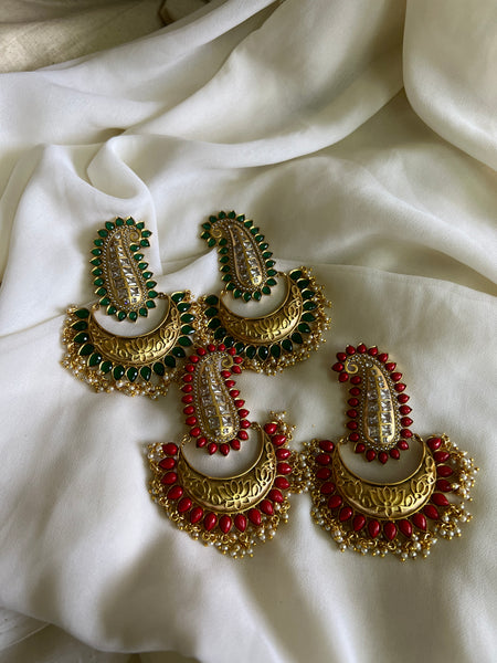 Jumbo lotus embossed Chaandbalis