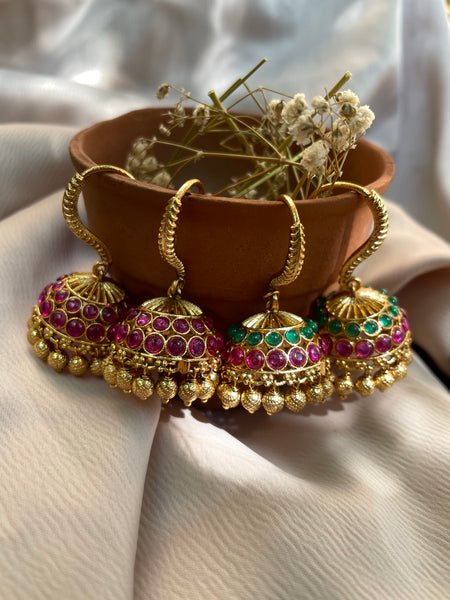 Traditional hook Jhumkas