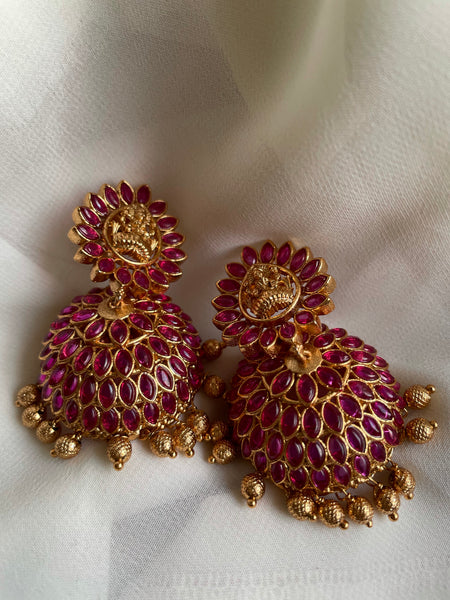 Lakshmi ruby jhumkas