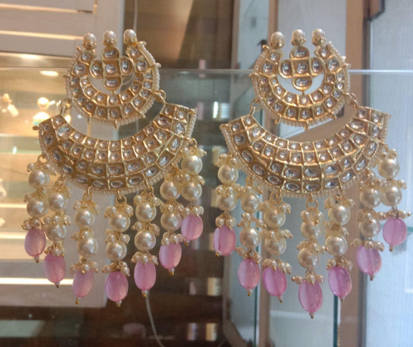 Double Chaand pearl Balis