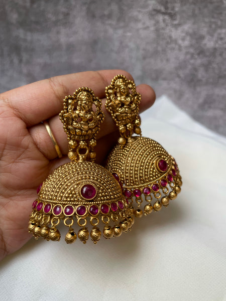 Antique Lakshmi Jhumkas