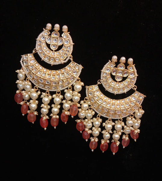 Double Chaand pearl Balis
