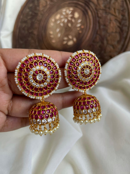 Kemp chakra studs and Jhumkas