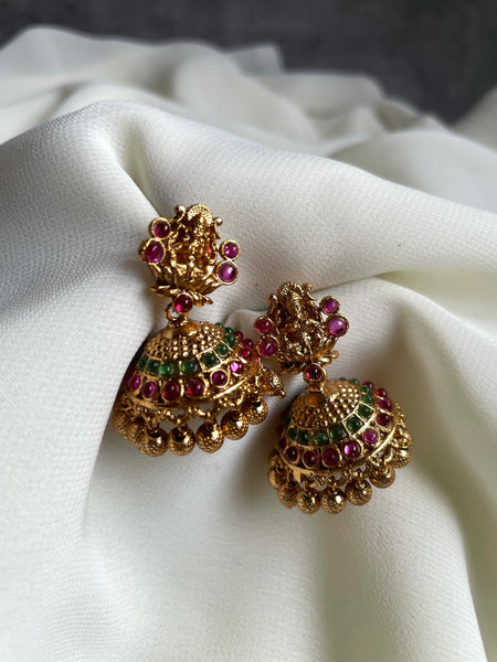 Tiny Lakshmi Jhumkas