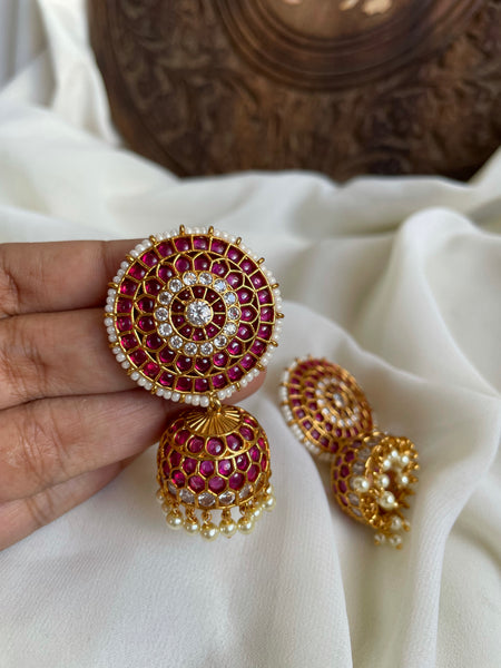 Kemp chakra studs and Jhumkas