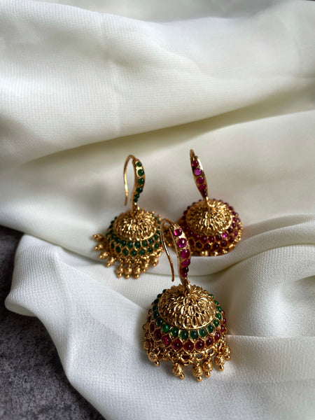 Traditional hook jhumkas - Design C