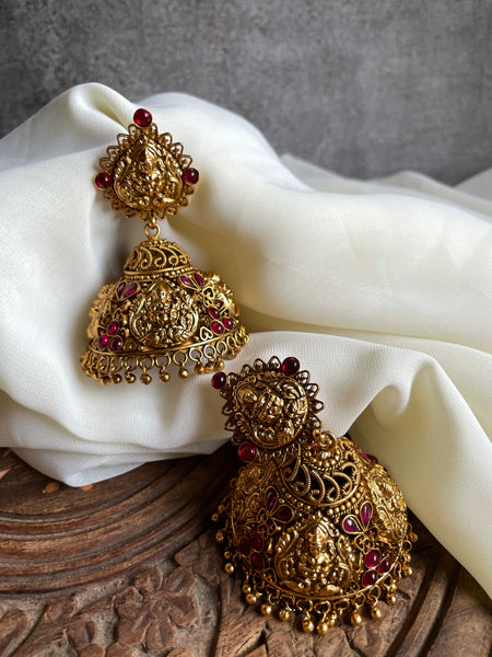 Jumbo Lakshmi jhumkas