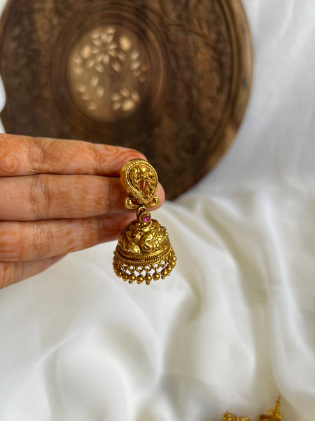 Gold look alike Mayil Jhumkas