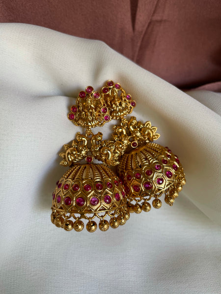 Bridal Lakshmi jhumkas