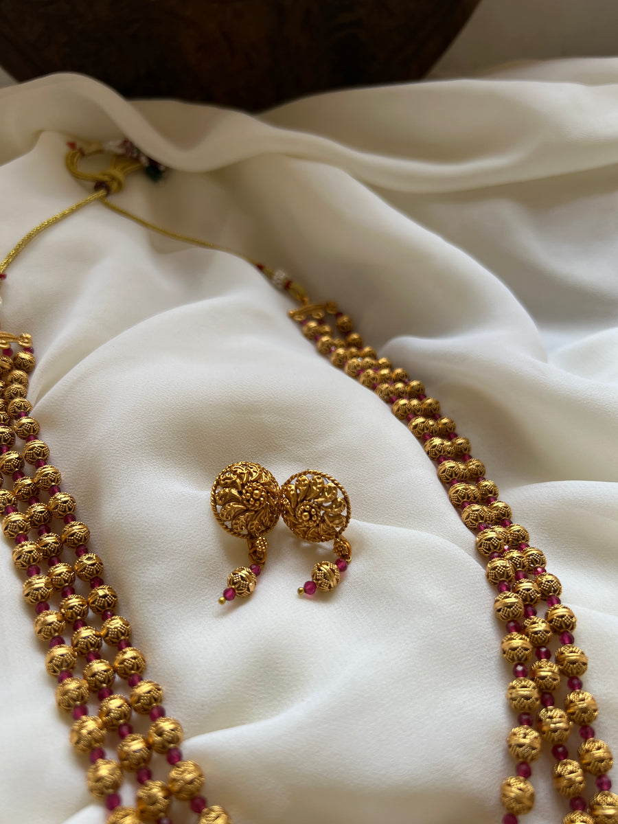 24 grams gold necklace online designs in grt