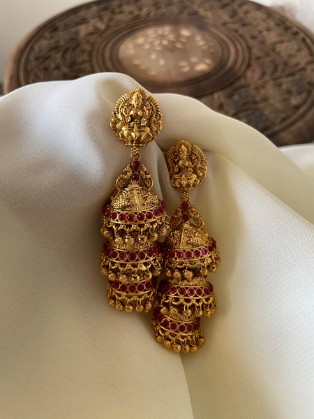 Lakshmy layered jhumkas
