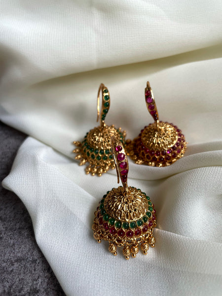 Traditional hook jhumkas - Design C