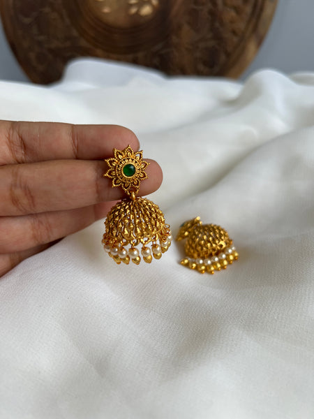Matte flower Jhumka