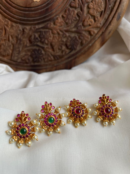 Kemp Pearl chakra studs